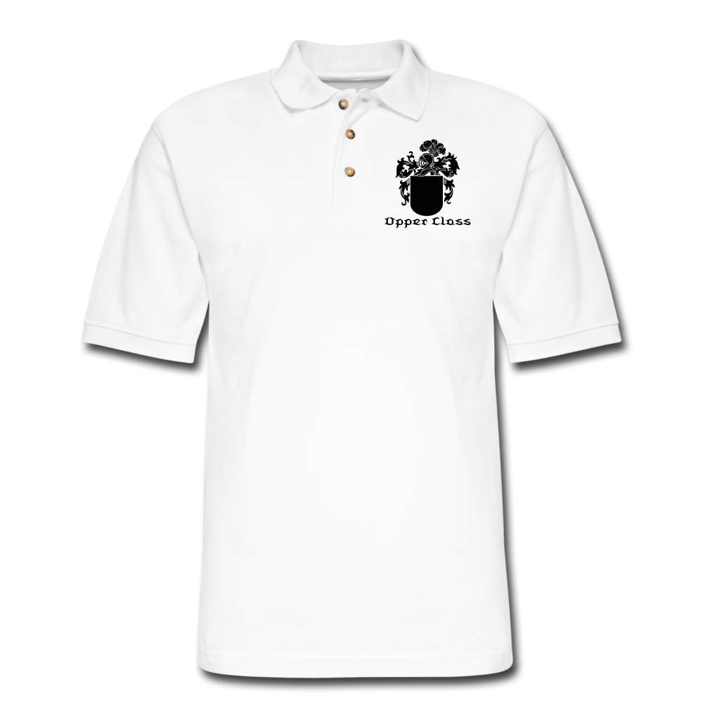 Men's Pique Upper Class Polo Shirt - white
