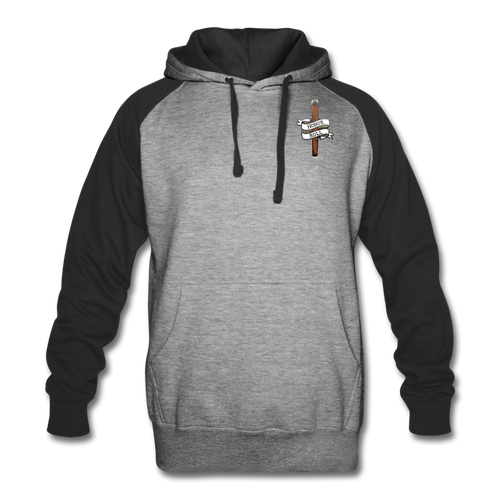 Honor Roll Colorblock Hoodie - heather gray/black