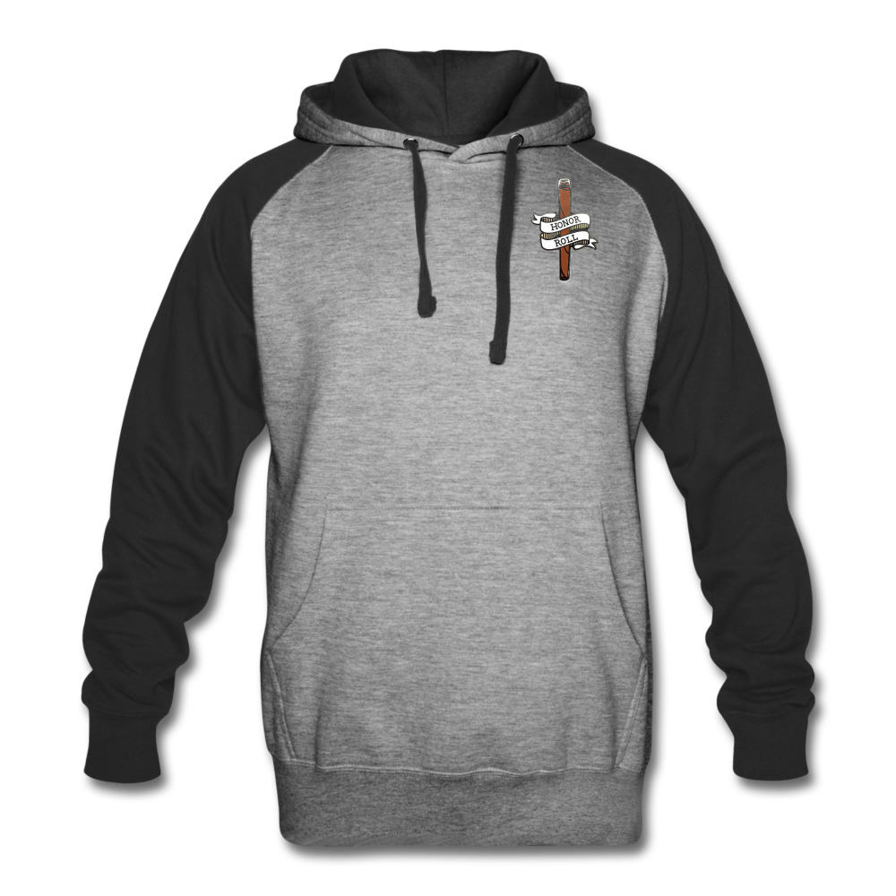Honor Roll Colorblock Hoodie - heather gray/black