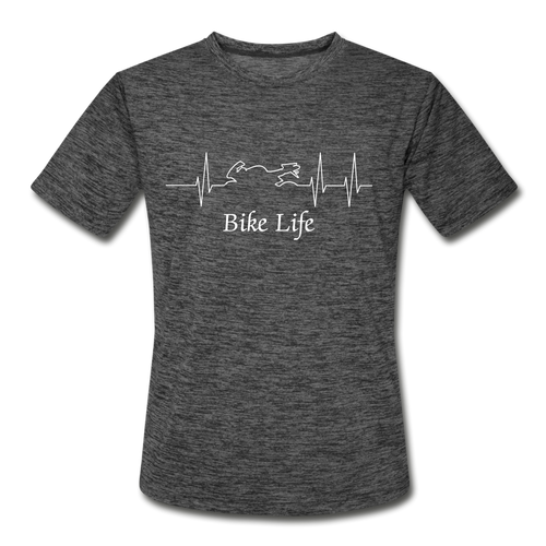 Men’s Moisture Wicking Bike Life T-Shirt - dark heather gray