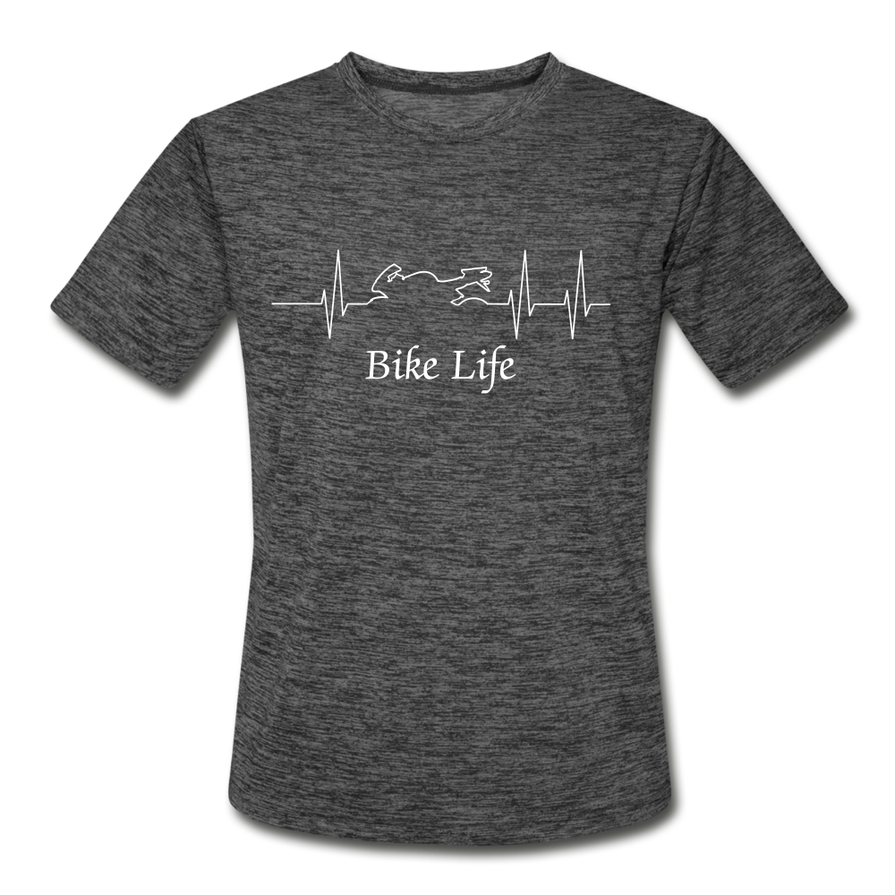 Men’s Moisture Wicking Bike Life T-Shirt - dark heather gray