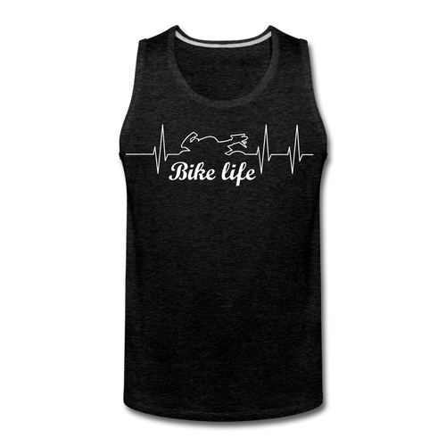 Men’s Premium Bike Life Tank - charcoal gray