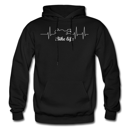 Gildan Heavy Blend Adult Bike Life Hoodie - black