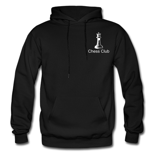 Gildan Heavy Blend Adult Chess Club Hoodie (Queen) - black