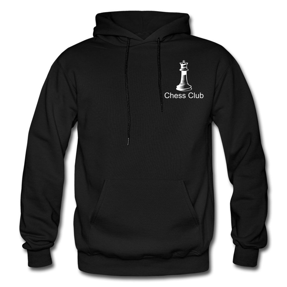 Gildan Heavy Blend Adult Chess Club Hoodie (Queen) - black