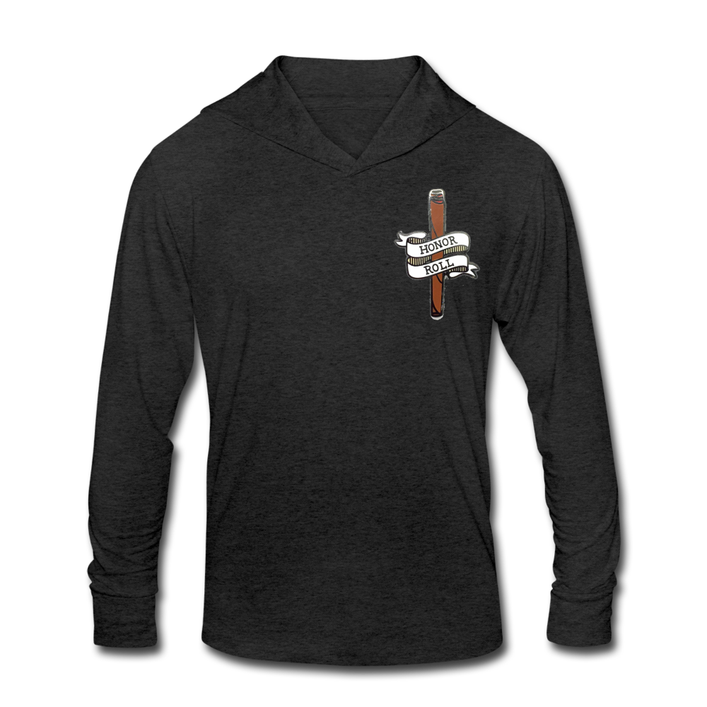 Honor Roll Unisex Tri-Blend Hoodie Shirt - heather black