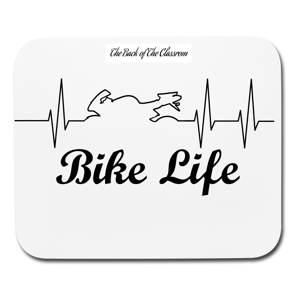 Bike Life Mouse pad Horizontal - white
