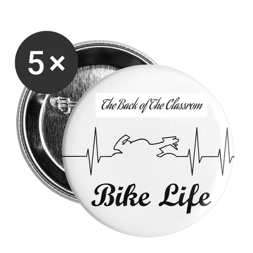 Buttons small 1'' (5-pack) - white