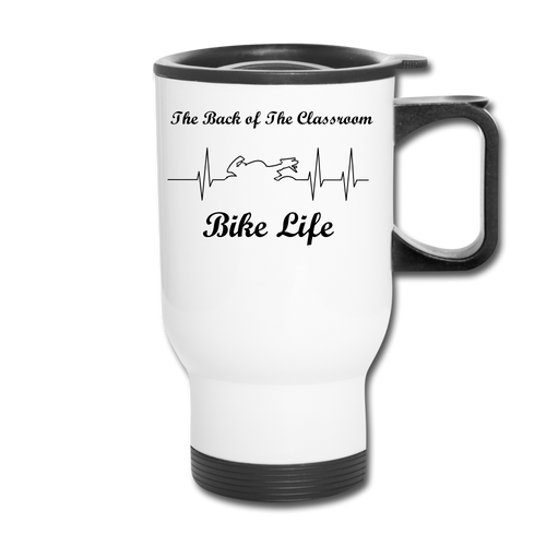 Bike Life Travel Mug - white