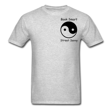 Load image into Gallery viewer, Book Smart Street Savvy Unisex Classic T-Shirt - heather gray
