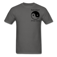 Load image into Gallery viewer, Book Smart Street Savvy Unisex Classic T-Shirt - charcoal
