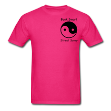 Load image into Gallery viewer, Book Smart Street Savvy Unisex Classic T-Shirt - fuchsia
