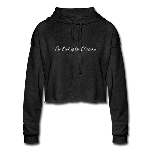 Women's Cropped Hoodie - deep heather