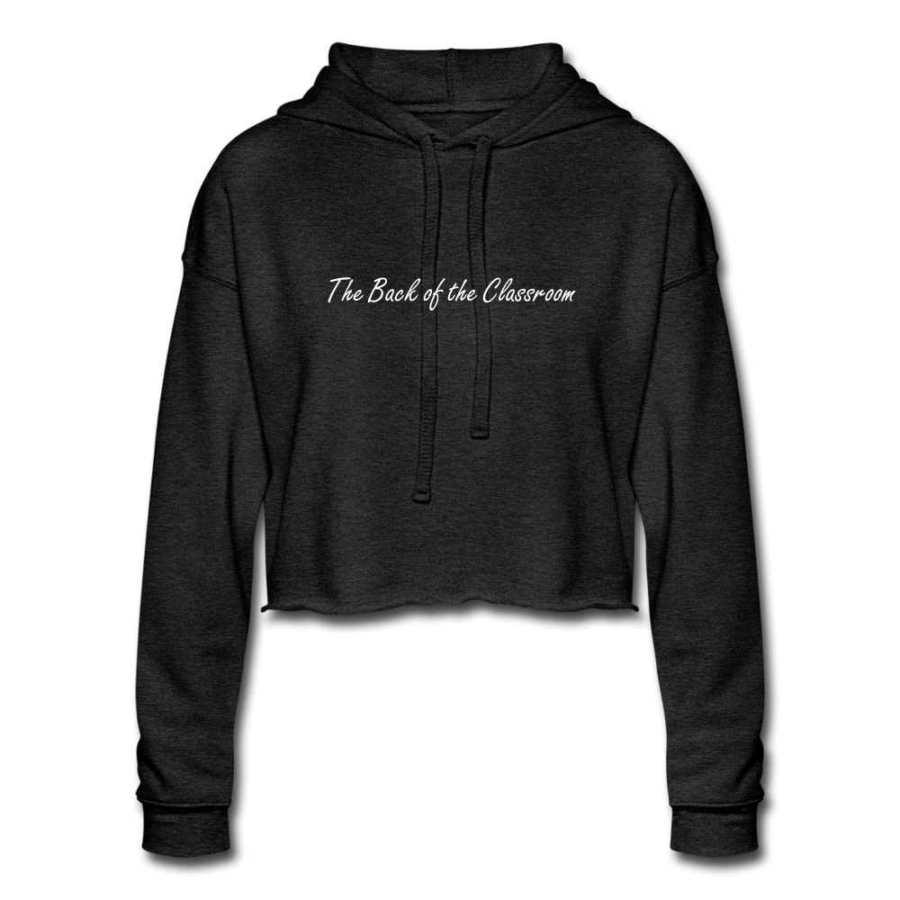 Women's Cropped Hoodie - deep heather