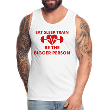 Load image into Gallery viewer, Eat Sleep Train Premium Tank - white
