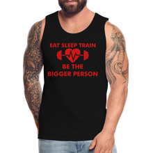 Load image into Gallery viewer, Eat Sleep Train Premium Tank - black
