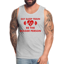 Load image into Gallery viewer, Eat Sleep Train Premium Tank - heather gray
