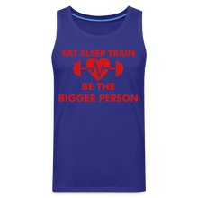 Load image into Gallery viewer, Eat Sleep Train Premium Tank - royal blue

