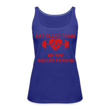 Load image into Gallery viewer, Eat Sleep Train Women’s Premium Tank Top - royal blue
