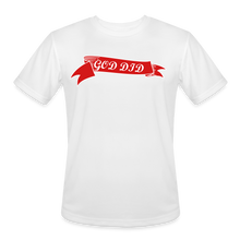 Load image into Gallery viewer, GOD DID Men’s Moisture Wicking Performance T-Shirt - white
