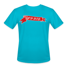 Load image into Gallery viewer, GOD DID Men’s Moisture Wicking Performance T-Shirt - turquoise
