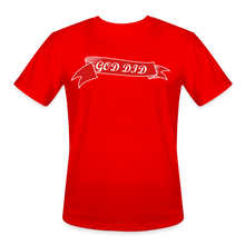 Load image into Gallery viewer, GOD DID Men’s Moisture Wicking Performance T-Shirt - red
