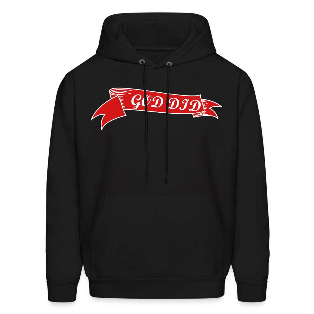 GOD DID Men's Hoodie - black