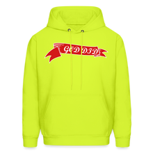 Load image into Gallery viewer, GOD DID Men&#39;s Hoodie - safety green
