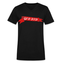 Load image into Gallery viewer, GOD DID Men&#39;s V-Neck T-Shirt - black
