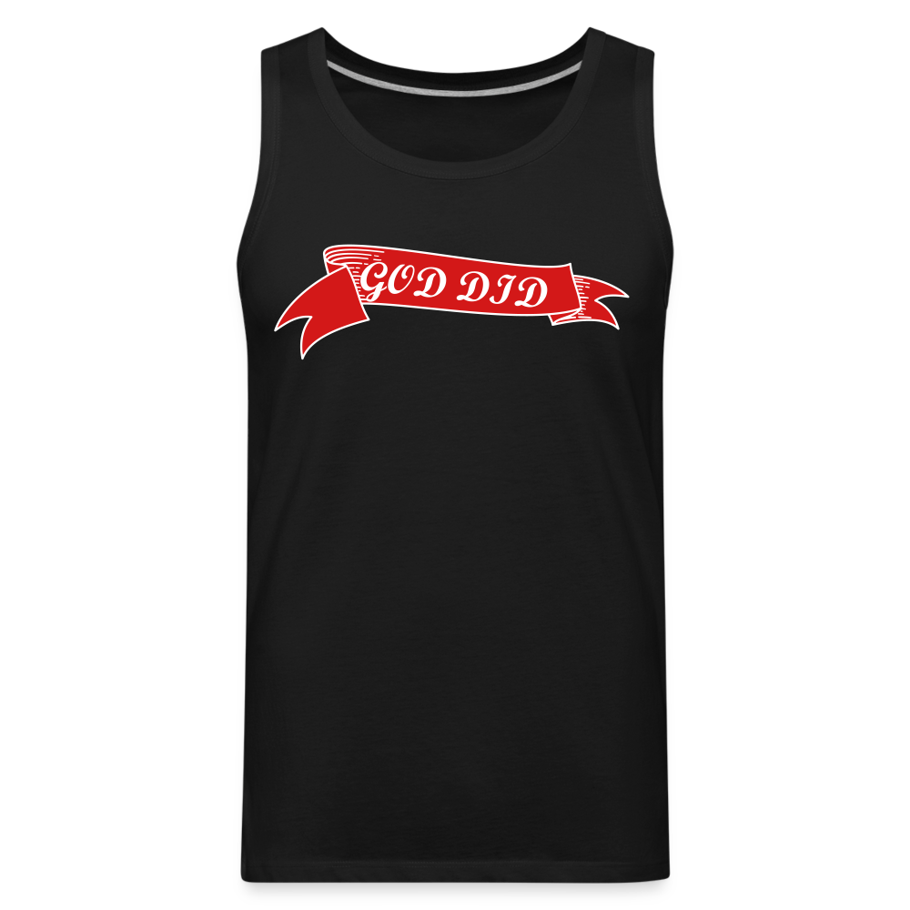 GOD DID Men’s Premium Tank - black