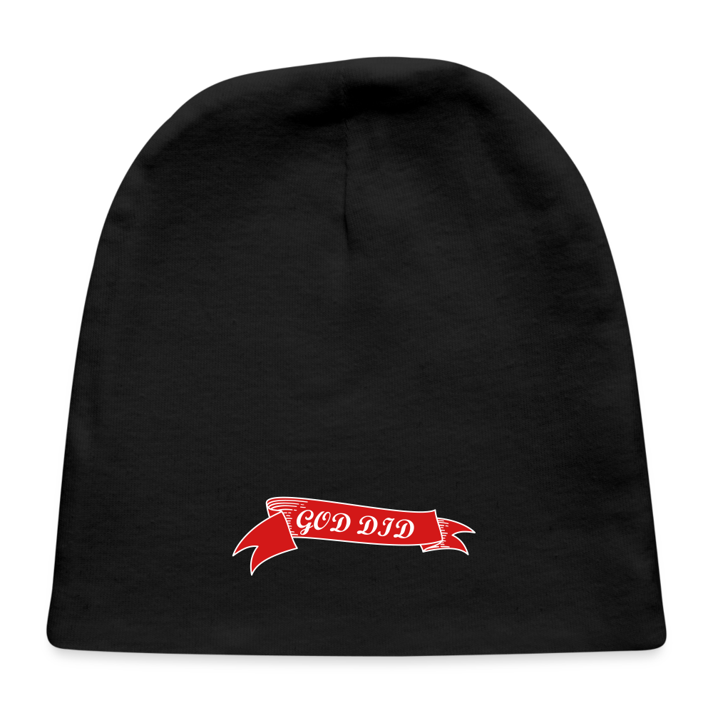 GOD DID Baby Cap - black