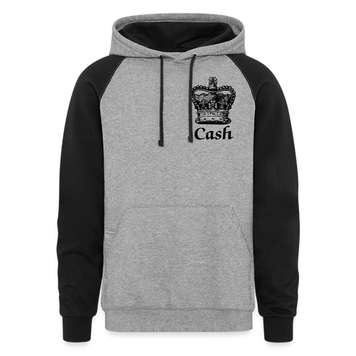 Cash is King Hoodie - heather gray/black